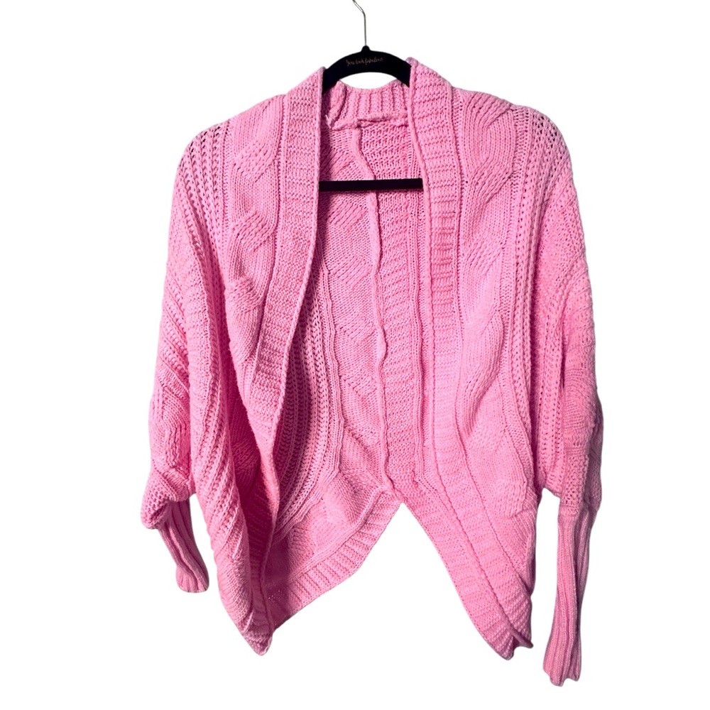 Pink cardigan